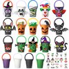 Sliner 190 Pcs Halloween DIY Paper Cup Craft Kits, 9 oz Halloween Theme Paper Cups Happy Halloween Party DIY Cards Colorful Twist Ties for Boys Girls Halloween Holiday DIY Crafts Supplies Favors