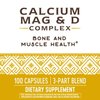 Nature's Way Calcium-Magnesium-Vitamin D Capsules, Supports Bone and Muscle Health*, 100 Capsules
