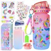 Decorate Your Own Water Bottle Kits for Girls Age 4-6-8-10-12, Unicorn Gem Diamond Painting Crafts, Arts and Crafts for Kids Ages 8-12, Birthday Gifts for Girls