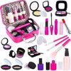 Tepsmigo Pretend Makeup Kit for Girls, Kids Pretend Play Makeup Set - with Cosmetic Bag for Birthday Christmas, Toy Makeup Set for Toddler, Little Girls Age 3+(Not Real Makeup)