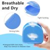 2 PCS Orthodontic Retainer Case,Retainer Case,Denture Case with Ventilation Holes for Mouth Guard and Floss