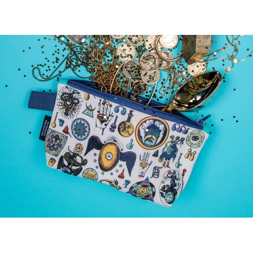 The Unemployed Philosophers Alchemy Bag - 9" Canvas Zipper Alchemist Themed Pouch for Pencils, Tools, Cosmetics, Toiletries and More