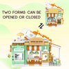 Tenhorses Cute Coffee Shop Building Set, City Cafe House Building Kit for Girls 6-12, Street View Simulation Architecture Café Toys Idea Gift for Kids (315Pcs)