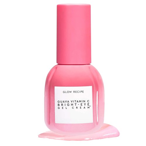 Glow Recipe Guava Vitamin C Bright-Eye Gel Cream - 3% Niacinamide Blend + Peptides & Green Caffeine to Brighten and Firm Under Eye Bags - Hydrating Gentle Eye Cream for Dark Circles & Puffiness (15ml)