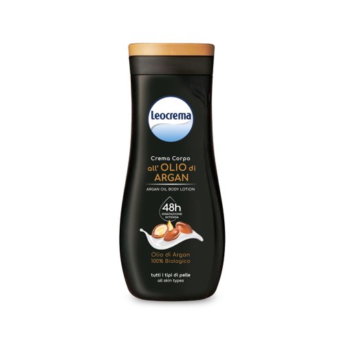 Leocrema: "Crema Fluida Body Lotion with 100% Organic Argan Oil * 8.45 Fluid Ounces (250ml) Bottle * [ Italian Import ]