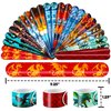 48 Dragon 24PCS Dragon Temporary Tattoos Sticker 24PCS Slap Bracelets Perfect for Themed Birthday Party Favors Baby Showers or Classroom Rewards Ideal Decor and Gifts for Girls and Boys