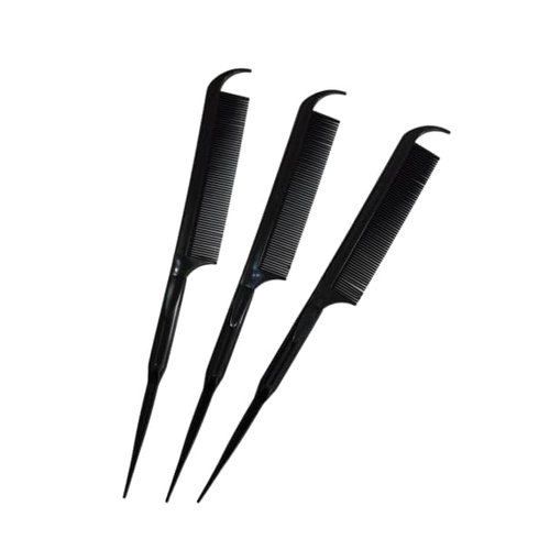 Rat Tail Fine Tooth Comb with Hook