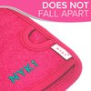 NYK1 Deep Exfoliating Glove Exfoliating Mitt (Pink) Ultimate Skin Care Exfoliating Body Scrubber Exfoliating Gloves for Shower - Dead Skin Remover for Body Exfoliator Glove Exfoliating Washcloth Mitt