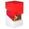 Ultimate Guard Boulder Synergy 100+, Deck Case for 100 Double-Sleeved TCG Cards, Red/White, Secure & Durable Storage for Trading Card Games