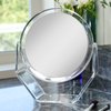 Zadro Two-Sided Swivel 7X/1X Magnification Acrylic Vanity Makeup Mirror for Bedroom, Bathroom and Tabletop
