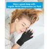 Luguiic Finger Arthritis Compression Ice Glove for Women and Men, Adjustable Wrist Strap Hand Wrist Ice Pack Pain Relief for Arthritis, Carpal Tunnel, Tendinitis Cold&Heat Therapy M Pack of ONE