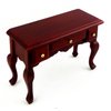 Melody Jane Dolls Houses Mahogany Writing Desk Secretary Table Miniature 1:12 Study Furniture