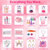 Kids Makeup Kit for Girl - 2 In 1 Kids Washable Makeup Toys & Nail Art Kit with Unicorn Cosmetic Case, Kids Play makeup for Girls, Real Girl Makeup Sets for Christmas Birthday Gifts Toys for 3-12 Year