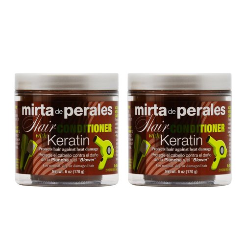 Mirta De Perales Hair Conditioner with Keratin 6oz "Pack of 2"