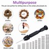 Mudder 36 Pieces Hand Drill Set, Include Pin Vise Hand Drill, Mini Drills and Twist Drills for Craft Carving DIY (0.3-1.2 mm PCB Drill)