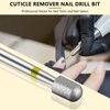 C12rtive Nail Drill Bit,Cylinder Diamond Carbide Cuticle Remover Bit,3/32" Shank,Professional Diamond Carbide Nail Drill Bit for Acrylic Gel Nails,Home Salon & DIY(Exrta Fine)