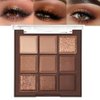 CAKAILA Neutral Nude Brown Eye Shadow Palette,Rose Gold Dark Brown Bronze Naked Cream Eyeshadow Palette Makeup,Highly Pigmented Natural Eyeshadow Palette for Brown Eyes Long Lasting Naturing-Looking