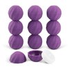 LONGWAY 0.24Oz (7ml) Empty Lip Balm Sphere Containers | Screw Cap Lipstick Tubes/Chapstick Tubes/Chapstick Holder for Lip Gloss & BPA FREE (Pack of 10, Purple)