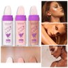 Polvo De Hadas Highlighter Stick Puff Fairy Stick Highlight Powder Glitter Loose Powder Brush Stick Contouring Powder Shimming Face Powder Blusher (#02 Fairy pink)