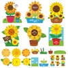 CroBlissful 24 Pcs Religious Crafts for Kids Sunday School Crafts God Says You are Sunflower Craft Christian Craft Kit Make Your Own DIY Crafts Sunday School Fun Classroom Activities Kit for Preschool