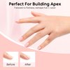 Nicedeco Rubber Base Gel Polish for Nails 6 Pcs Rubber Gel Nail Strengthener Nude Pink Nail Gel Polish Set 38