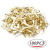 BronaGrand Hair Clips, 100pcs 4.5cm Single Prong Clips Gold Curl Pins Duckbill Section Clips for Hair Extensions Styling Crafting