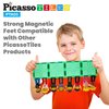 PicassoTiles Magnetic Figures 8 Piece Character Action Figure Toddler Toy Set Magnet Expansion Variety Pack Play People Add-ons STEM Learning Kit Pretend Playset for Construction Building Block PTA03