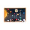 Adena Montessori Solar System Busy Board for Toddlers Wooden, Sensory Activity Board Toys LED Light Switch,Travel Toys for 1-6 Year Old Boys & Girls Gifts,Educational Board for Fine Motor Skills