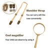 JTCJozz Bug Catcher Kit, Bug Collection Kit, Outdoor Nature Explorer Kit with Tweezers, Magnifying Glass, Science Educational Kit, Bug Observation Container for Boys and Girls (Gold)