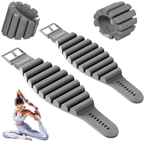 Ankle Weights for Women and Men, Adjustable Wrist and Ankle Weights Set of 2 (1Lb Each), Wearable Arm & Leg Weights for Home Gym, Yoga, Walking, Running,Swimming, Dance, Pilates, Cardio, Aerobics