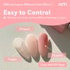 A_muse A_mini Basic Signature Gel Coloring Over Syrup Gradation Gel Nail Polish 10ml Nude Pink Neutral Sheer Skin Tone Milky Translucent Nail UV Light Cure Gel Polish for Nail Art
