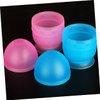Healifty 2pcs Tools Hair dye Color Mixing Cup Hair Coloring Cup Hair Dying Accessory kit Hair Coloring Shaking Cup Palette Bowl Hair Cream Shaker Cup Baking Oil Plastic Mixing Bowl