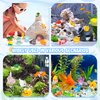 38pcs Ocean Mini Resin Animals 38 Styles Tiny Sea Resin Animals Figurines Miniature Little Small Plastic Animal Figures Bulk for Garden Micro Landscape DIY Fish Tank Aquarium Potted Dollhouse Decor