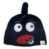 Cold Front Boys Blue Knit Monster Hat Nose Ring Beanie