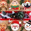 Wiooffen 80Pcs Christmas Paper Plates Party Supplies Christmas Santa Tableware Winter Snowman Dinner Dessert Plates Disposable Dinnerware Decorations for Xmas Holiday Party Serve 80 Guests