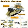 CORPER TOYS Military Toys Missile Launcher Armored Vehicle Playset with Army Men Action Figures and Army Vehicles Set for Boys Kids Gift for Birthday Christmas
