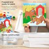 ARTEZA Kids Animals Painting Kit, 4 Canvases 8 x 8 Inches, 24 Acrylic Paints, 4 Paint Brushes, 4 Palettes, Kids Activities Ages 6 and Up