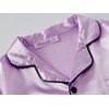 Topgal Little & Big Girls Pajama Set Size 8 - Lilac Satin Silky Cute Summer Short Sleeve & Pants Outfit