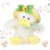 Humor Ted Singing Dancing Easter Basket Toys Duck Toys for Kids, Flapping Wings Shaking Body,Duck Musical Stuffed Animal Musical Birthday Gifts of Funny Easter Toys for Kids Toddlers,12 inch