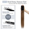 Rich Choices Claw Clip Ponytail Extension Human Hair 22 Inch Real Hair Ponytail Extension Balayage #6 Light Brown 120g One Piece Clip In Long Ponytail Hair Extensions Straight For Women