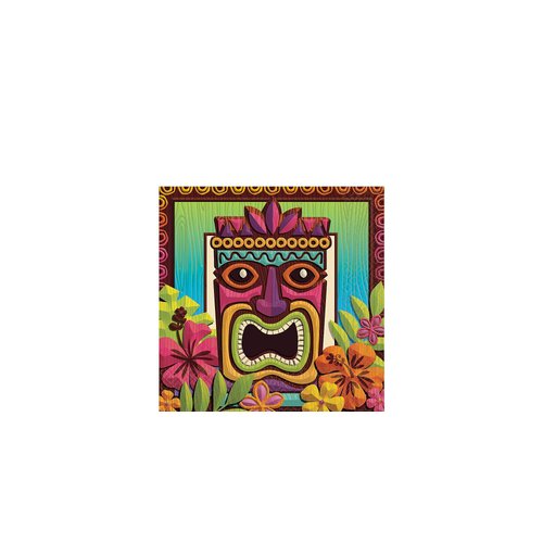 AmscanTropical Tiki Party Luncheon Napkins, 7", 125 Ct.