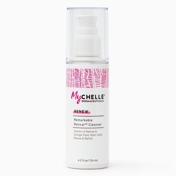 MyCHELLE Dermaceuticals Remarkable Retinal Facial Cleanser (4.2 Fl Oz), Renews and Refines Skin with Vitamin A Retinaldehyde and Orange Plant Stem Cells