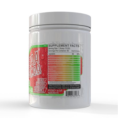 GMU SPORT - BCAA & EAA Hydration & Recovery Powder -Full Essential Amino Acids Profile Hydration Powder for Energy, Fast Recovery & Endurance - 40 Servings, Electrolyte Drink for Athletes (Watermelon)