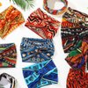 Hair headbands for women's hair 4 Pack Boho Bandana Headband,Wide Fabric Head Bands Yoga Workout Head Bands Hair Accessories For Women And Girls,Headbands For Women Non Slip (Style 03, One Size)