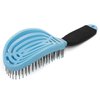 NuWay 4HAIR DoubleC U.S. Patented Double Curved Detangling Brush is Hair Dryer Safe (Sky Blue)