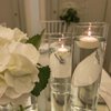 24 Bulk White Floating Candles-2 inch Unscented Tealights - for Romantic Weddings Decorations Pool Centerpieces Parties