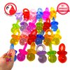 Bonka Bird Toys 2949 Pk24 3/4" Color Tiny Pacifiers Parrot Bird Toys, Conure, Quaker, Ringneck, and Similar