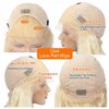 613 Lace Front Wig Human Hair 180 Density 13x4 Body Wave HD Transparent Lace Front Wigs Human Hair Blonde Wig Human Hair Glueless Wigs Human Hair Pre Plucked Pre Cut With Natural Hairline 28 Inch