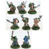 Fantasy Battles Creature Mini Action Figure Playset- Mountain Orcs Uruktag 2 ʺ Fantasy Figures - XL 1/32nd Scale DND 4 pcs Characters Accessories RPGs and Soldiers