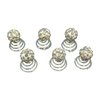 Shop Ginger Wedding Ship USA (Pack of 6) Disco Ball Crystal Rhinestones Hair Twists (Crystal AB)